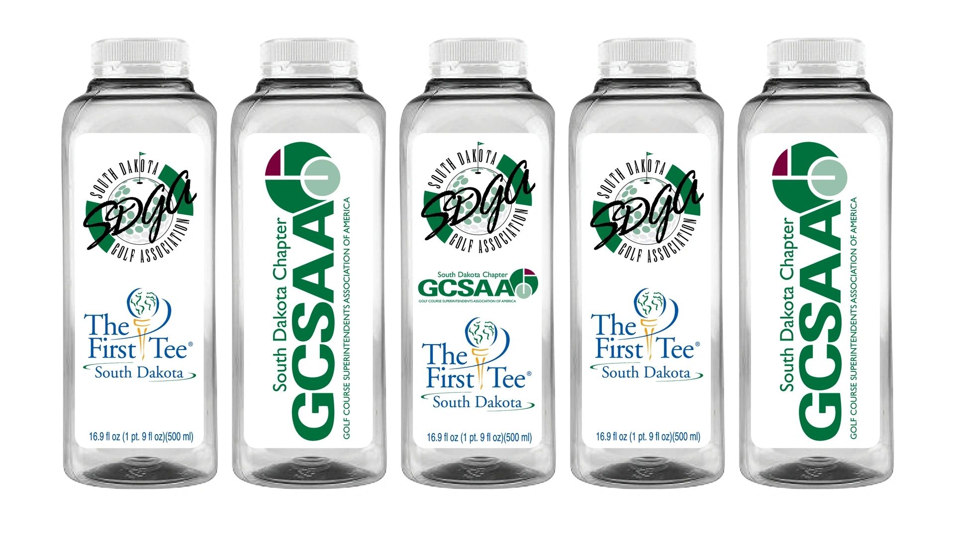 Custom labeled Dakota Splash bottle